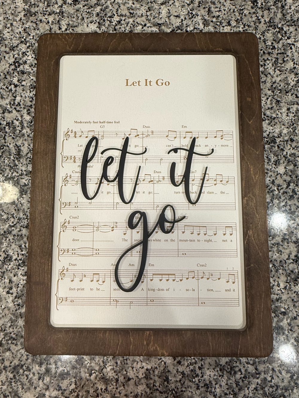 Castle Bound Supply Co Disney Let it Go Magical Playlist Sign